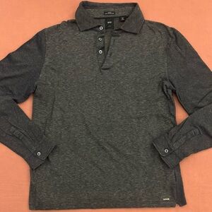 BOSS All Cotton Slim Fit 3 Button Jersey